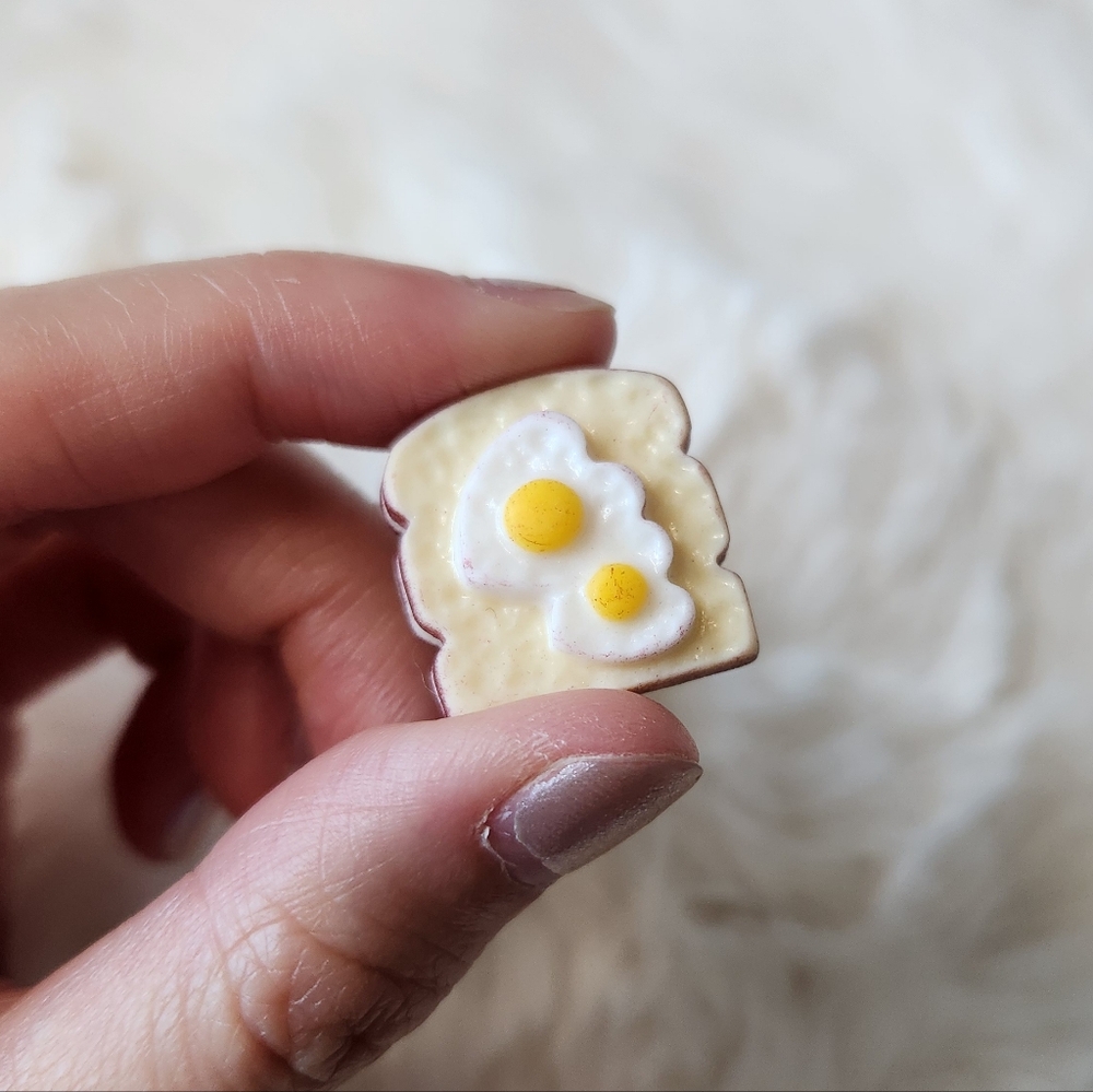 Cute miniature egg on toast